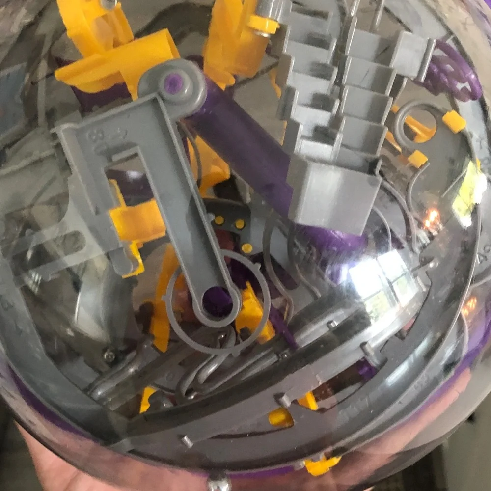 Perplexus Maze Ball Puzzle - Purple/Yellow